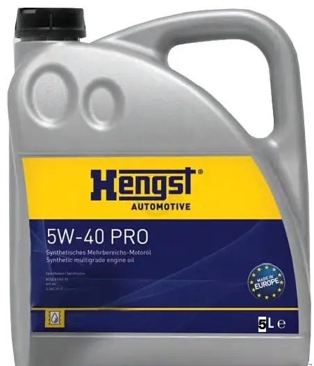 Моторное масло HENGST 5W-40 A3/B4, 5л – Надежная защита двигателя
