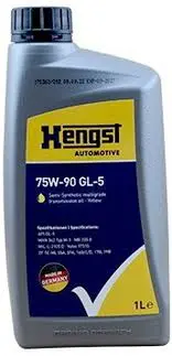 Трансмиссионное масло HENGST OIL 75W-90 GL-5, 1 л,