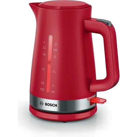 Электрический чайник Bosch - 2400 Вт, 1,7 л, красный пластик