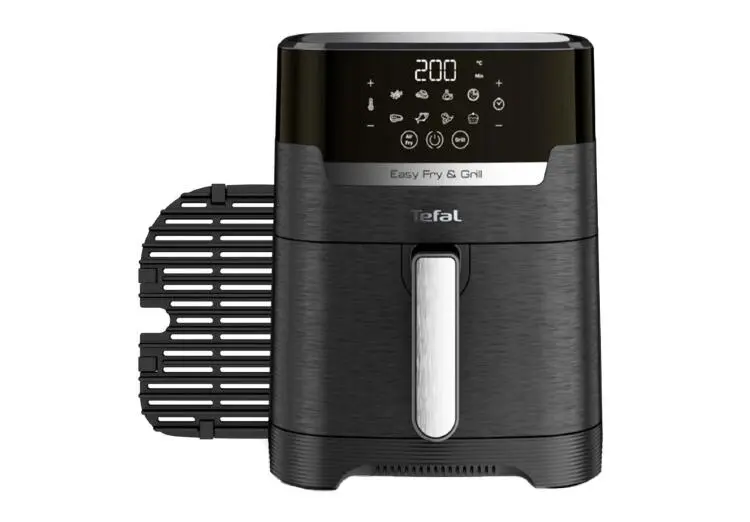 Фритюрница Tefal Air Fryer, 1400 Вт, 4,2 л, нержавеющая сталь, черный цвет, 8 программ