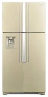 Hitachi R-W660PUC7X GC 550L 4 gapyly şampan reňkli holodilnik, iki wilkaly