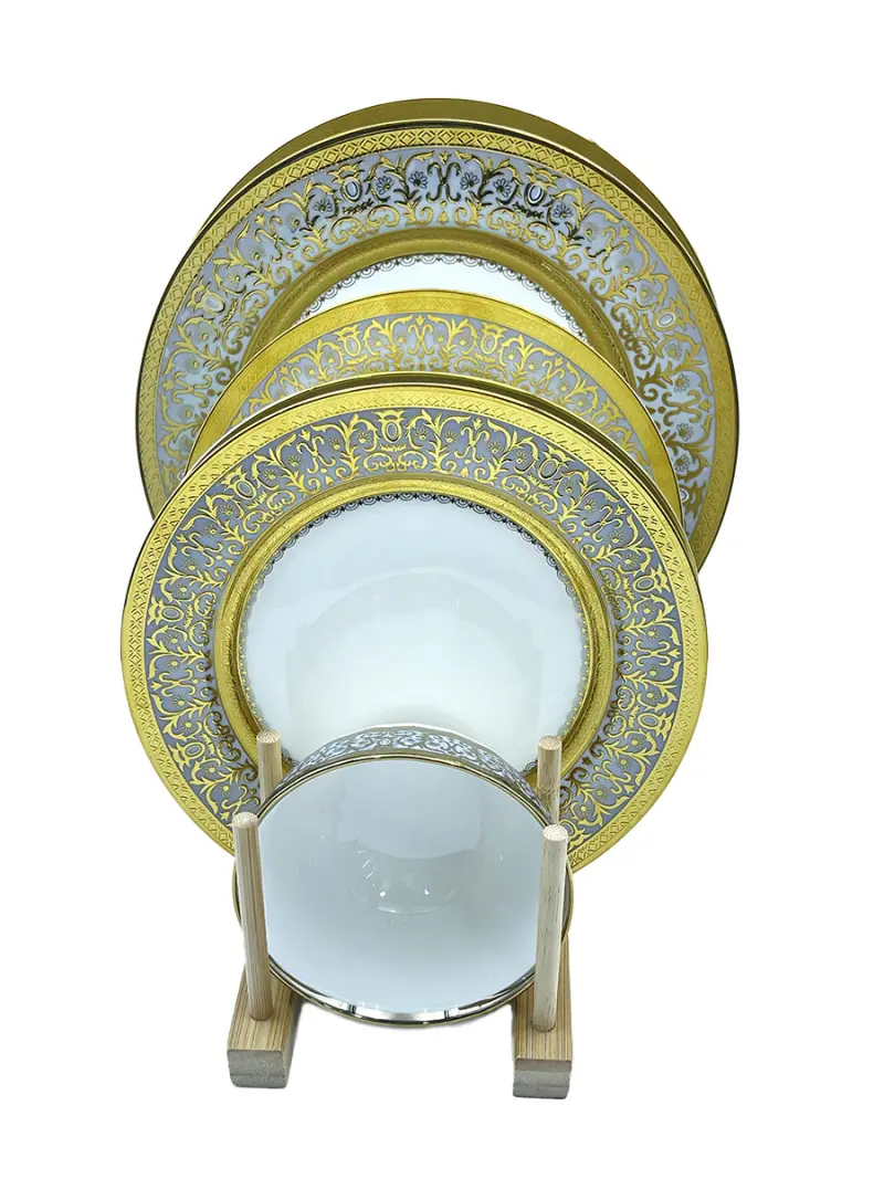 G001-GR | Dining Set 24 pcs for 6 Persons White
