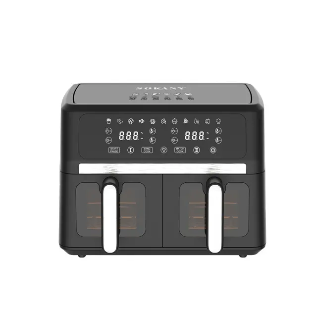 SOKANY SK-10055 | Двуxкорзинная аэрофритюрница 5л+5л Высокая производительность