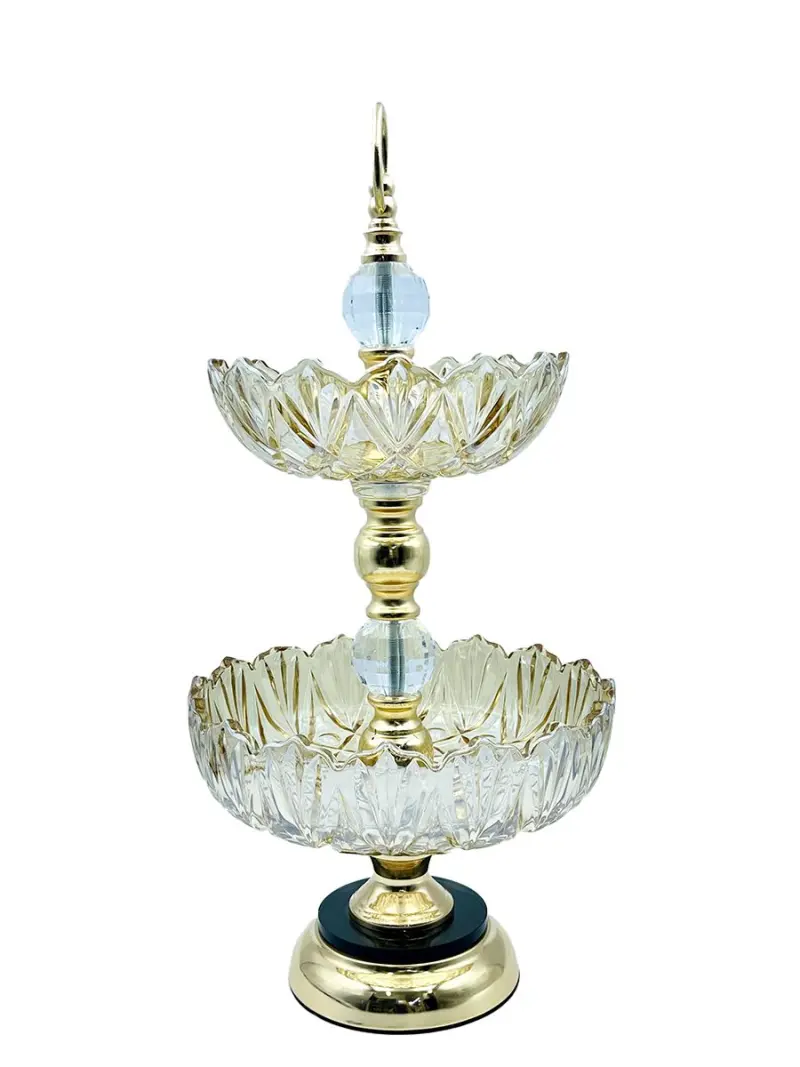 MAR MAR-1115 | Two-Tier Vase Gold 20x24 cm