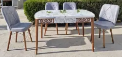 4K M 05 | Kitchen Table Set + 6 Chairs, Turkey Origin