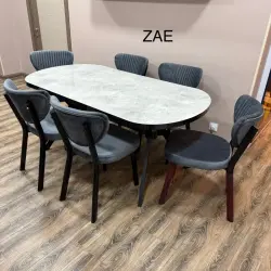 Djanisa ZAE | Kitchen Table Set with 6 Chairs