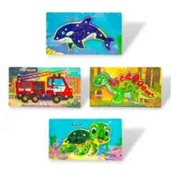 PT BK-00102266 | Детский деревянный пазл 12,5x22 см обучающий