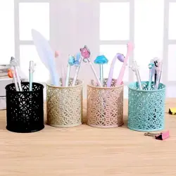 BK BK-00052180 | Plastic Pen Holder Floral Pattern