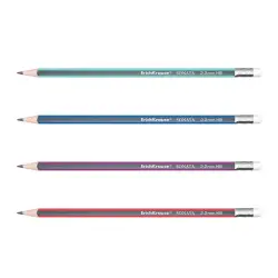 ErichKrause BK-00043424 | Triangular Graphite Pencil HB with Eraser