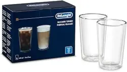 Delonghi DLSC319 | Mug Set Borosilicate Glass Double-Wall 490 ml