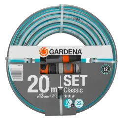 GARDENA 18008-20 | Garden Hose Set 1/2" 20m UV-Resistant Germany