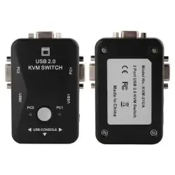 Unbranded 2-Port KVM Switch | KVM Switch USB VGA Dual PC