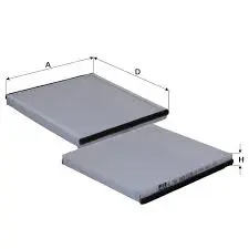 FİL FİLTRE Cabin Filter HC 7106 - 1*5