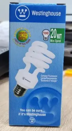 WESTINGHOUSE LIGHT SPIRAL 20W E27 6500K DAYLIGHT