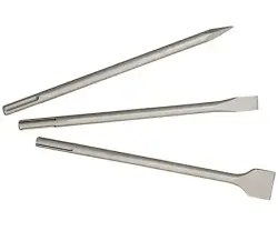 SDS-plus Classic 3-Piece Chisel Set METABO for Masonry and Concrete, 628412000