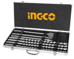 Ingco SDS Max 7-piece Concrete Drill & Chisel Set AKD5075