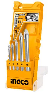 Ingco Glass Drill Bits Set, 5 pcs, Model AKD7058