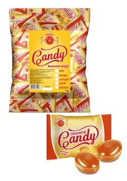 BALSEKER Orange Flavored Candies 1KG