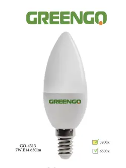 Greengo GO-4313 | LED Lamp E14 Warm White 4W