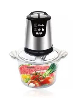 RAF R.7009B | Food Chopper Glass Bowl 2.0L 800W