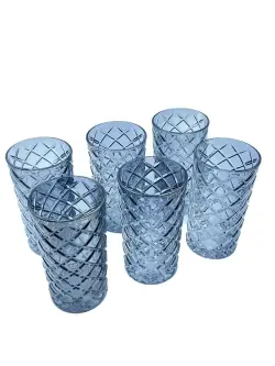 7366HB-SS WZ-15 | Highball Glass Set 6pcs Grey Gradient