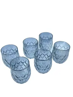 WZ WZ-5 | Oval Glass Set 6pcs Silver-Grey Tempered