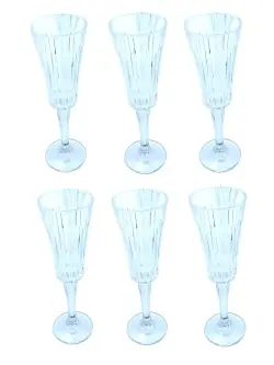 MAR MAR-1154 | Champagne Glass Set 150 ml Tall Clear