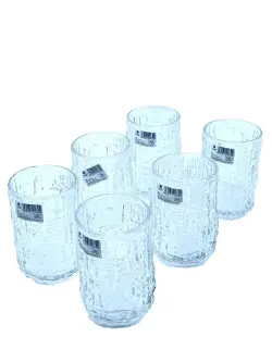 PK PK70105 | Low Glass Set 6pcs Transparent Wood Design