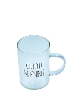 GOOD MORNING ST-1070 | Transparent Mug 380 ml Glass
