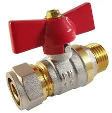 Collector Valve 16x1/2M High-Efficiency Brass for Heating Systems