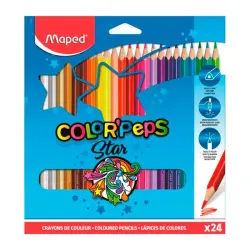 Maped 183224 | Цветные карандаши 24 цвета Прочный грифель Коробка