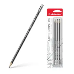 ErichKrause BK-00043419 | Graphite Pencil Triangular HB with Eraser