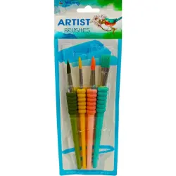 Yalong YL-213710 | Brush Set 4 pcs Synthetic Bristles