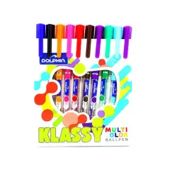 DOLPHIN BK-00053903 | Ballpoint Pen Set 10-Color 0.7 mm