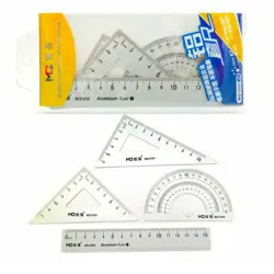 Набор линеек метал BK-00098488 | Metal Ruler Set Durable Metal Construction