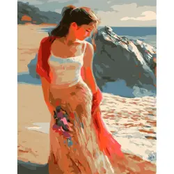 YS YS48395 | Paint by Numbers Kit 40x50 cm Walk by the Shore