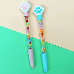 BK-00098665 | Pen and Bracelet Set Cat Paw Design