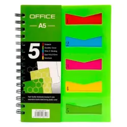 Blocknot 95-00002665 | Spiral Notebook A5 with Divider