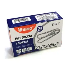 WEIBO WB-0033 | Paper Clips High-Tensile Steel