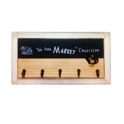 The Food Market BK-00084700 | Wall-Mounted Iron Hanger Durable Iron Build