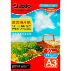 Jojo 95-00004058 | Самоклеящаяся фотобумага A3 135 г/м² 50 листов