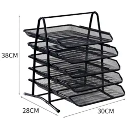 BK-00039441 | Metal Horizontal Tray 5-Tier Organizer