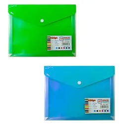 Midgo MG-2317 | Button Folder A5 Transparent