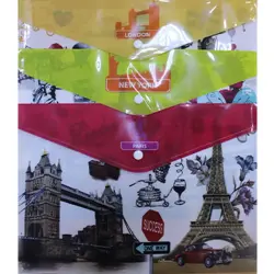 Yalong YL51001 | A4 Button Folder Durable Plastic