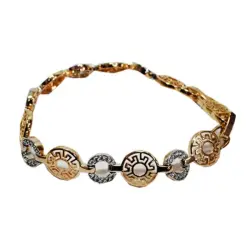 Xuping Jewelry BK-00046142 | Bracelet Gold & Silver Half-Round Design
