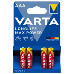 Varta 00-00003915 | AAA Battery 4-Pack LONGLIFE MAX POWER