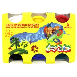 Kalaka Malyaka AR-00000420 | Finger Paint Set 6 Colors Non-Toxic