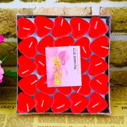 BK BK-00097077 | Heart-shaped Candles Bulk Pack 50 pcs