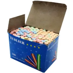 Ecolier BK-00050067 | Colored Chalk Bulk Pack 100 pcs