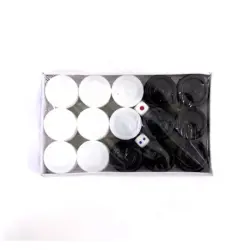 BK BK-00027286 | Large Plastic Backgammon Checkers